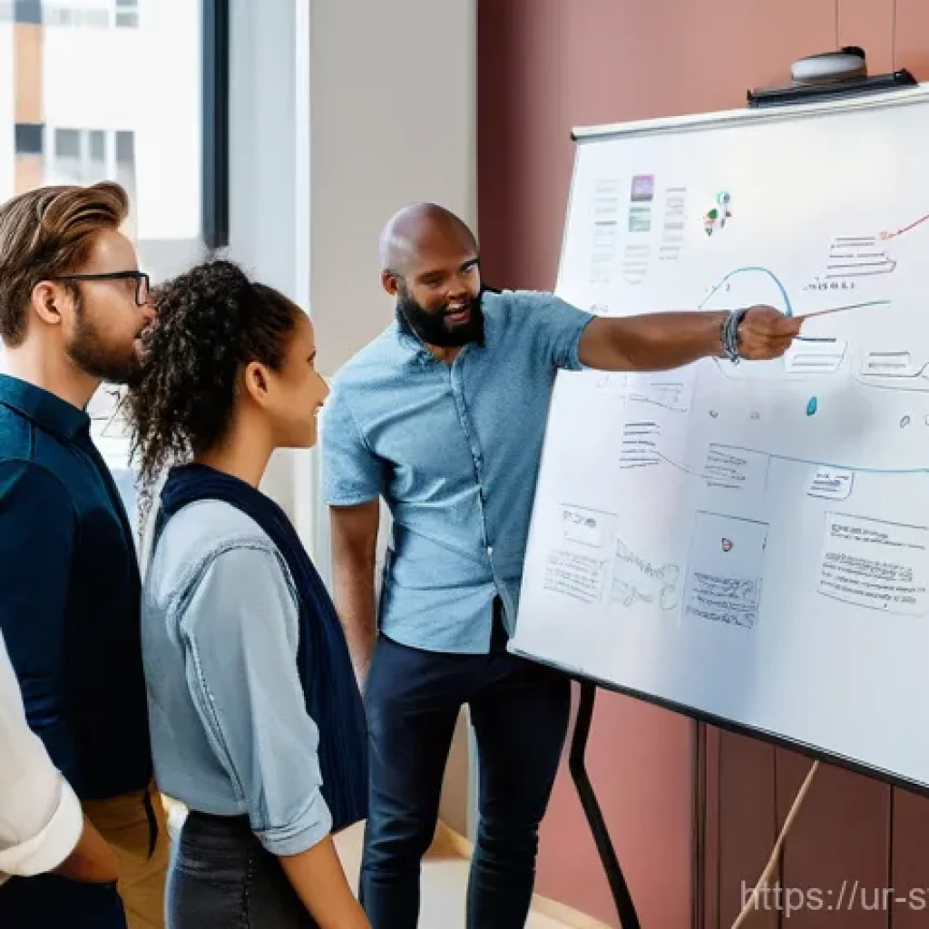 스타트업 가치 평가에서의 투자 회수 기간 분석 - **Prompt:** A dynamic and diverse team of startup founders, dressed in smart casual business attire,...
