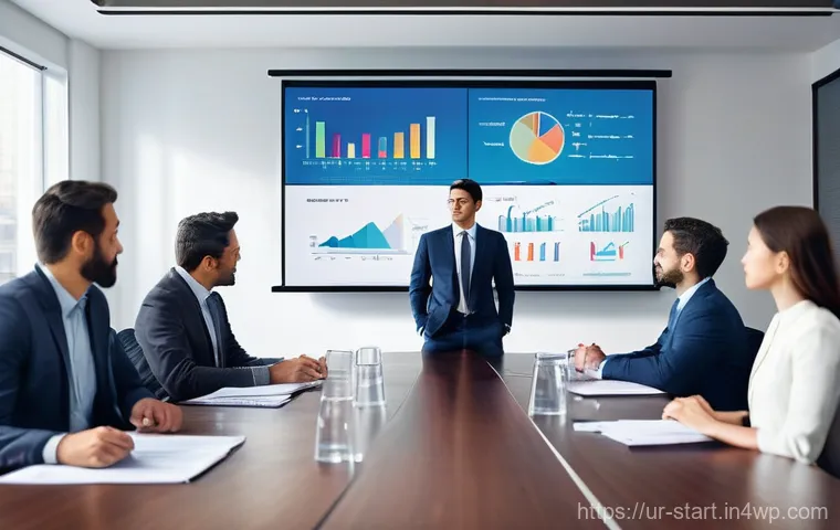 스타트업 가치 평가에서의 투자 회수 기간 분석 - **Prompt:** A dynamic and diverse team of startup founders, dressed in smart casual business attire,...