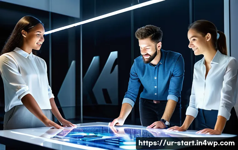 스타트업 가치 평가의 심층 분석 - **Prompt for Vision and Intangible Assets:**
    "A diverse group of five young, energetic entrepren...
