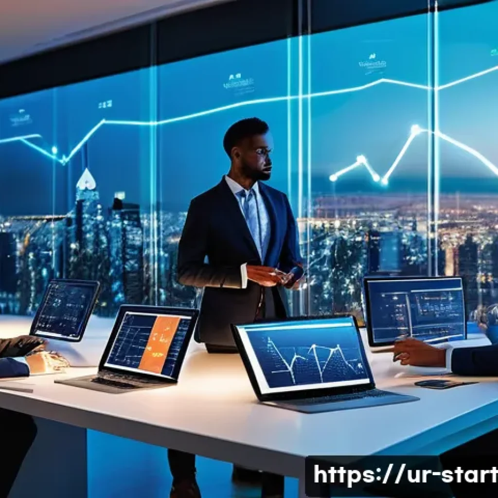 스타트업 가치 평가와 기업 운영의 성과 - **Prompt for Business Valuation and Growth:**
"A diverse group of 3-4 professional entrepreneurs...