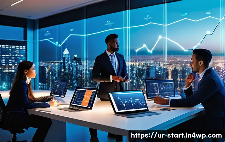 스타트업 가치 평가와 기업 운영의 성과 - **Prompt for Business Valuation and Growth:**
"A diverse group of 3-4 professional entrepreneurs...