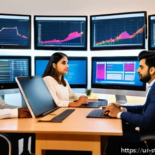 Home 30 스타트업 가치 평가의 실전 팁 - A modern Pakistani startup office scene showing a diverse team of young professionals analyzing fina...